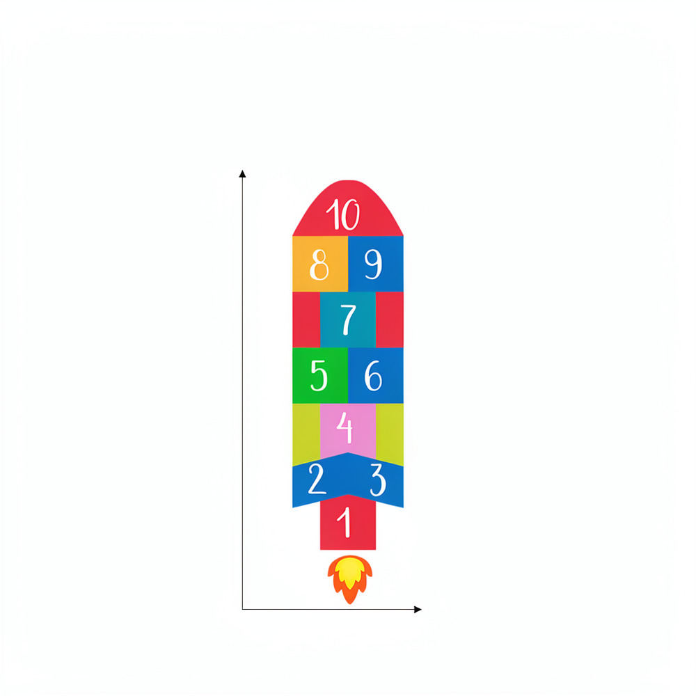 Kids Education Activities - Stiker Dinding Motif Roket Kreatif untuk