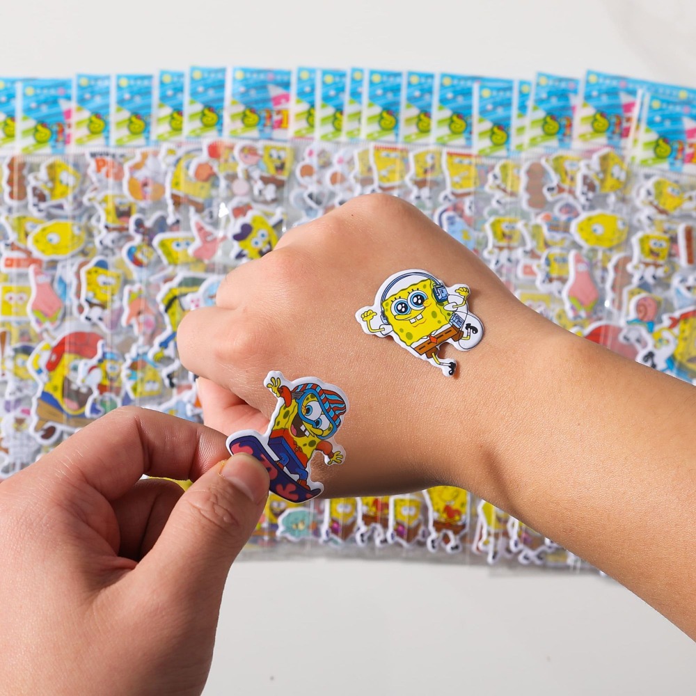 Kids First Education - 12 Paket Stiker 3D SpongeBob -